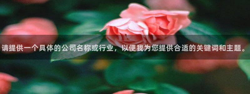 天宏娱乐·v主管管32937：请提供一个具体的公司名称或行业