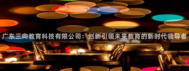 宏天皓星娱乐：广东三向教育科技有限公司：创新引领未来教育的新